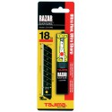 Lot de 10 Lames de cutter 18 mm - Tajima LCB50RBC Razar Black