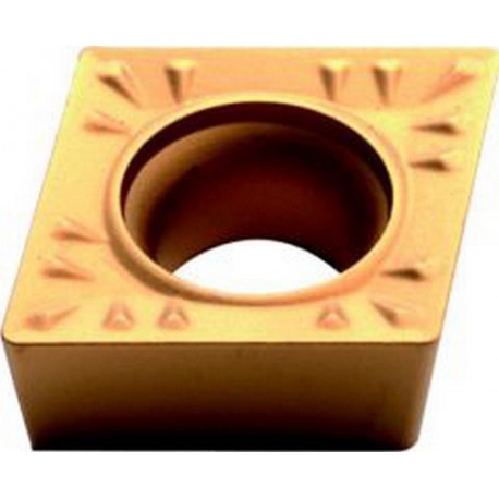 Plaquette amovible de tournage ISO, Désignation : CCMT 060208 WM PTT35, Rayon d'angle : 0,8 (Par 10)