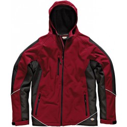 Veste Softshell INDUSTRY rouge/noir,Taille S