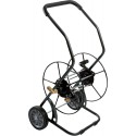 Dévidoir mobile pour tuyau 1/2" - Tuyau 80m roue en caoutchouc plein