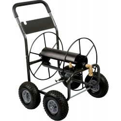 Dévidoir mobile pour tuyau 3/4" - Tuyau 110m, Roue gonflable