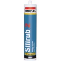 Silirub 2 Mastic silicone neutre 310-ml, gric ciment SOUDAL (Par 15)