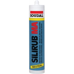 Silirub MA Mastic de jointoyage neutre 310ml gris marbre SOUDAL (Par 15)