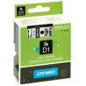 DYMO Cassette Ruban D1 24 mm x 7,0 m Noir sur blanc