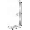 Ancrage pour montant d'ossature HD340M12G-B SST (Par 10)