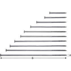 Clou de chevron SN, galvanisé 6,0x 300 (Par 50)