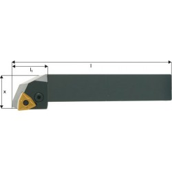 Porte-outils ISO 95° PWLNR/L, Désignation : PWLNR 2525 M08, Queue vierkant 25 x 25 mm, Dimensions l 150 mm, Dimensions l1 : 33 mm