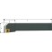Porte-outils ISO 95° SCLCR/L, Désignation : SCLCR 2020 K09, Queue vierkant 20 x 20 mm, Dimensions l 125 mm, Dimensions l1 : 29 mm