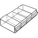 Type de tiroir de remplacement Typ E H64xB279xT153 mm