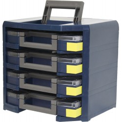 Caisse HandyBoxxser 4x5x5 raaco bleu