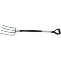 Fourche large a becher ergonomique avec tete/manche en Acier - Fiskars 133400