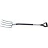 Fourche large a becher ergonomique avec tete/manche en Acier - Fiskars 133400