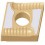 Plaquette amovible de tournage ISO, Désignation : CNMG 120404L-EC U 5035, Rayon d'angle : 0,4 (Par 10)