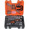 Coffret de douilles 1/4"+1/2"91 pièces S910 Bahco