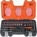 Coffret de 46 pièces avec douilles et cliquet 1/4" - Bahco S460