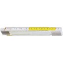 Mètre pliant hêtre 2m jaune-blanc HULTAFORS 1 PCS