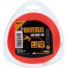 Fil nylon rond de débroussailleuse 2,4 x 15 m 2,4 mmx15 m, Universal NLO014
