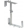 Supports de balcon verstellb., Galv., 3 fois