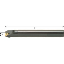 Barre d'alésage à filetage ISO pour l'usinage intérieur, Désignation : SIR 0025 R 16, Ø de queue 25 mm, Ø queue décalée 25 mm, Dimensions l : 200 mm