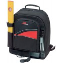 Sac a dos pour outils, Noir/rouge, 34 x 20 x 40 cm Plano