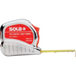 Mètre ruban Tri Matic 8m x 25mm Sola