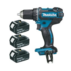 Perceuse visseuse 18 Volts + 3 batteries 4Ah MAKITA