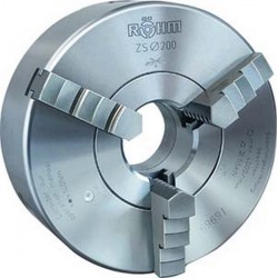 Mandrin à 3 mors ZG n° 315, fonte, Taille Ø : 250 mm, Cône court KK 6, Ø de trou traversant E 76 mm, Vitesse max. : 2500 tr/mn