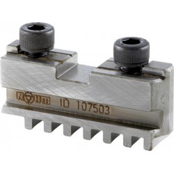 Mors de mandrin de tours, 4 mors, 4 mors, mors de base avec vis de fixation, Taille : 100 mm, Long. A 46 mm, Larg. : du tenon B -0,05 7,94 mm