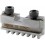 Mors de mandrin de tours, 4 mors, 4 mors, mors de base avec vis de fixation, Taille : 125 mm, Long. A 55 mm, Larg. : du tenon B -0,05 7,94 mm