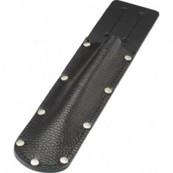 Etui couteau Hendrik, long, noir