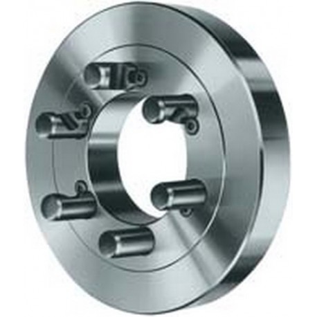 Faux-plateau en fonte à cône court, DIN 55029 et ASA B 5,9 D 1, avec goujon à téton pour Camlock, Ø A/cône : 160/5 mm, DIN 55029 hauteur B 28 mm