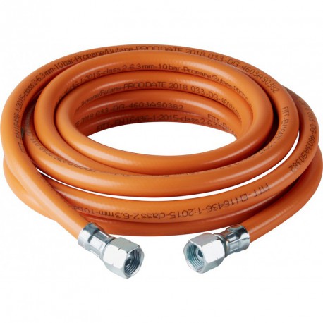 Tuyau gaz 6,3x3,5mm G3/8 LH  x G3/8 LH-