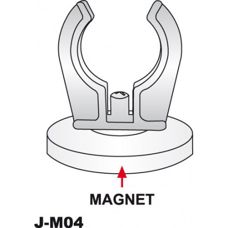 Support magnétique pour tube LED 45mm