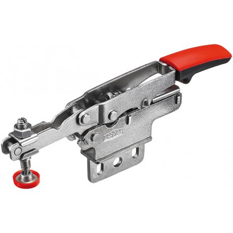 Dispositif de serrage à grenouillère horizontal avec bras ouvert et base verticale 35mm Bessey