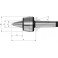Pointe tournante à pointe allongée n° 604 HVL, Taille : 108, MK 4, A 114,5 mm, B : 68,5 mm, D : 32 mm, G : 31,267 mm, K : 53 mm, J : 14 mm