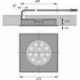 Lampe LED Sign Square Square12V,2.3W,IP44,2m