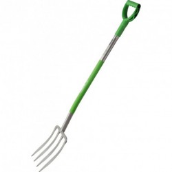 Fourche Ergoline manche acier +  vert