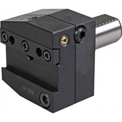 Porte-outils VDI forme AR à droite pour outils de décolletage, VDI : 50, h1 32 mm, b1 100 mm, b2 : 50 mm, h5 : 43 mm, h6 : 45 mm, l1 : 44 mm, l2 : 50 mm
