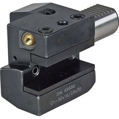 Porte-outils VDI axial C1 à droite, DIN 69880, VDI : 30, h1 20/16 mm, b1 70 mm, b2 : 35,0 mm, b3 : 17 mm, h5 : 28,0 mm, h6 : 38 mm, l1 : 70 mm