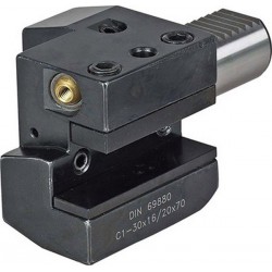 Porte-outils VDI axial C1 à droite, DIN 69880, VDI : 50, h1 32/25 mm, b1 100 mm, b2 : 50,0 mm, b3 : 26 mm, h5 : 35,0 mm, h6 : 60 mm, l1 : 100 mm