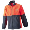 Veste Softshell,TailleS, gris anthrazite/rouge fluo