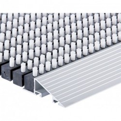 Tapis d'entrée en aluminium  22mm 800x500mm noir
