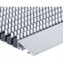 Tapis d'entrée en aluminium  22mm 800x500mm noir
