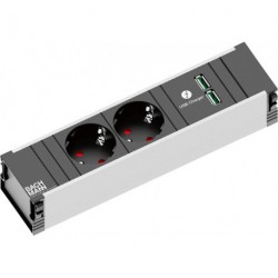 Multiprise 2xCEE7/3 1xUSB Charger 0,2m GST18