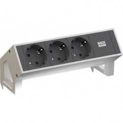 Multiprise bureau 3xCEE7/3 Strom 0,2m GST18 RAL9010