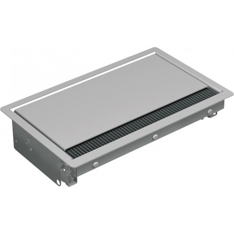 Passe cable bureau gris argent