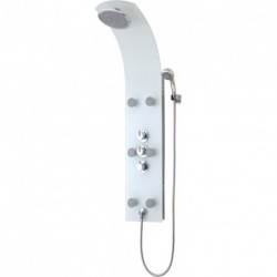 Colonne de douche Lanzarote Thermostat Glas, Blanc
