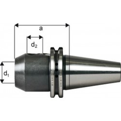 Mandrin de serrage méplat System Weldon, porte-outils DIN 69871, d1 : 6 mm, ISO 50, a 63 mm, d2 : 25 mm