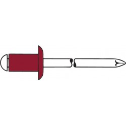 Rivet Nickel-cuivre/A2 4 x 10mm Gesipa(Par 500)