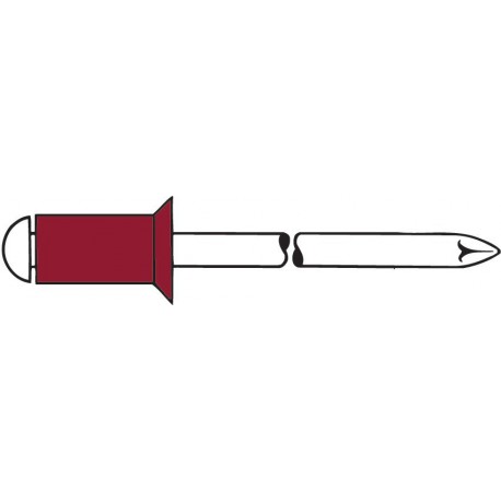 Rivet Nickel-cuivre/A2 4,8 x10mm SK Gesipa(Par 500)